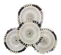ALL IN HERE Pearl Hijab Scarf Pins Safety Pin MEDIUM Wheel Craft Tailor Sewing Hat (White)