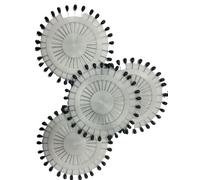 ALL IN HERE PEARL PIN TEAR DROP WHEEL HIJAB SCARF ABAYA CRAFT PINS TAILOR SEWING (Black)