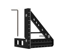 All In Hole Ruler & Sturdy Metal Sqaure Essential Great For Woodworking & Construction Projects Woodworking And Carpentry Ruler