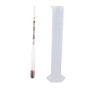 All-in Meter Set: Hydrometer and Test Jar for Mead Wine and Beer Brewing Accurate Measurement