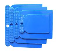All-in-One 4-Piece Plastic Putty Knife Set Multi-Size Plastic Scraper (5/4/3/2 Inch) Professional Scraping Tools for Wall Repair, Spackling, Paint