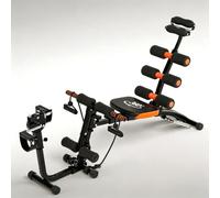 All-in-one Ab Machine, Multi-Functional Adjustable Ab Workout Equipment, Foldable Ab Workout Bench, Sit Up Exercise Equipment for Home Gym, Ab Trainer Chair for Full Body Workout