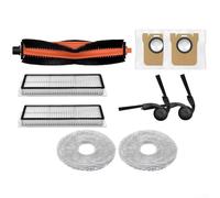All In One Accessory Pack Compatible With For Xiaomi For Mijia H50 Pro 0v42gl Featuring Main Brush Rotating Side Brushes High Efficiency Filters Sealed Dust Bags And Reusable Mop Pads(9pcs)