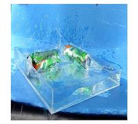 All in One Acrylic Photo Shooting Tray,Display Showcase,Floating Photo Props, Shallow Water Tank, Portable Food Cosmetic Storage Box Height5cm/1.97" (Color : Clear, Size : 15x20cm(5.9x7.9in))