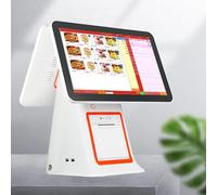 All in One Cash Register with Built-in Receipt Printer Point of Sale System Touch Screen Retailer POS Software for Retail, Restaurant and Small Business. White