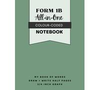 All-In-One Colour Coded Student Notebook | LAGOON | Form 1B: My Word Book, Write + Draw Copywork Notebook, & Math Notebook