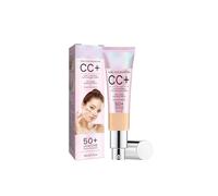 All-in-one concealing CC cream, brightens and corrects skin tone, moisturizes skin with essence, multi-effect in one for a natural nude makeup look, 30ml