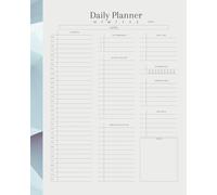 All-in-One Daily Planner with Schedule, Goal Tracker, and Wellness Organizer: Daily Schedule Book with To-Do Lists, Self-Care Tracking, and more | 8”x10” with 122 Pages