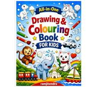 All-in-One Drawing & Colouring Book for Kids: “Fun Mix of Animals, Shapes, Numbers & More!" “Creative Variety to Keep Kids Engaged” “Learn, Draw & Colour - Endless Imagination!”