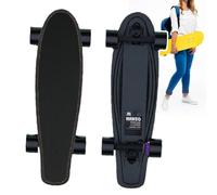All In One Electric Skateboard & Beginners - Maximum Speed 25km/H-W, Brushless Motors, 30% Hill Climb, Led Remote W/4-Speed Control, 220lbs Capacity,A