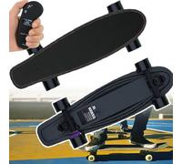 All In One Electric Skateboard/Motorized Cruiser Board - W/Battery Display Upgraded Led Remote, Brushless Motors, 4 Gear Settings, 220lbs Max Load For Adult Commuters,A