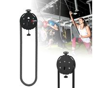 All-in-One Endless Rope Machine And Grip Strength Trainer - Compact, Portable Gym Solution With 20kg Resistance. Perfect For Small Spaces And On-the-Go Fitness(Black)