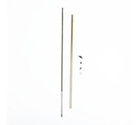 All-in-One Flexible Shaft Kit 4Mm CW/CCW Flex Cable Flexible Shaft 350Mm Prop Nut Drive Dog Enhances RC Boat Durability(350mm-CCW)