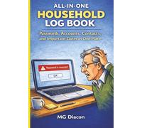 All-in-One Household Log Book: Passwords, Accounts, Contacts, and Important Dates in One Place