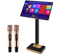 All in One Karaoke Machine, Touch Screen Mobile Remote and App Controlled Karaoke Machine, Ktv Singing Karaoke Player for Home Bar House Party,21.5inch-4TB