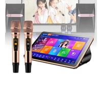 All in One Karaoke Player, 18.5'' KTV Singing Karaoke Player Capacitive Touch Screen Intelligent Voice Keying Machine, Real-time Score, Cloud Songs Download,3TB