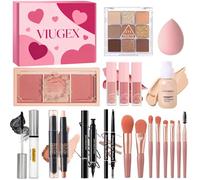 All in One Make Up Set For Women, Makeup Full Kit for Beginners & Professionals, Makeup Gift Set with Foundation Eyeshadow Palette Blush Contour Stick Lip Gloss Eyeliner Mascara Cosmetic Brushes Set