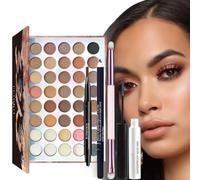 All-in-One Makeup Gift Sets,Full Eye Make up Kit for Women Girls Beauty,Makeup Essential Bundle with Eyeshadow Palette with Mascara Eyebrow Pencil Eyeliner Brushes,deal Christmas Birthday Gift