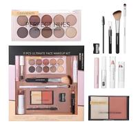 All in One Makeup Kit, 11PCS Professional Full Makeup Set for Women, Starter Make Up Gift Sets for Girls Teenagers, Portable Travel Make Up Kit Includes Beauty Make-up Cosmetics & Tools (Set B)