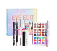 All in One Makeup Kit, 40 Colors Eyeshadow Palette with Mascara Eyebrow Pencil Eyeliner Cosmetic Brushes, Full Starter Eye Cosmetics Makeup Set, Eyes Make up Gift Set for Girls Ladies Women Beauty