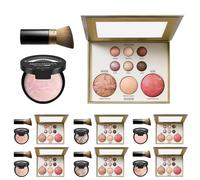 All-in-one Makeup Kit Baked Starter Kit,Baked Balance Blush Palette Starter Set,Brighten Powder Foundation,Multi-Functional Full Size Makeup Gift For Women Girl,Retractable Angled Brush (A)