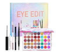 All In One Makeup Kit For Eye Makeup Full Kit MakeupGift Set For Women & Teens MakeupEssential Bundle Include 40 Colors Eyeshadow Palette Mascara Eyebrow Pencil Eyeliner Cosmetic Brushes