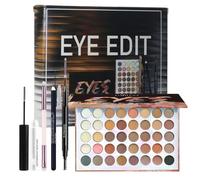 All In One Makeup Kit For Eye Makeup Full Kit MakeupGift Set For Women & Teens MakeupEssential Bundle Include 40 Colors Eyeshadow Palette Mascara Eyebrow Pencil Eyeliner (40 colors blcak case)