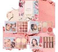 All In One Makeup Palette,Full Face Makeup Kit, Makeup Gift Set | Eyeshadow, blush, highlighter, contour and lip colour combine in one portable book-style palette for full-face makeup