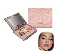 All-in-one Makeup Set,Baked Palette Makeup Kit,Baked Starter Makeup Gift Set for Women,Includes Bronzer, Blush, 2 Highlighters and 3 Eyeshadows,Multi-Functional Daily Make up Kit For Adults