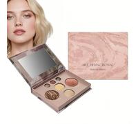 All-in-one Makeup Set,Baked Starter Makeup Kit for Women,Multi-in-One Eye Shadow Plate,Includes Bronzer,Blush,Highlighters & Eyeshadows,Travel Friendly Baked Palette Makeup Set,Makeup Gift Set