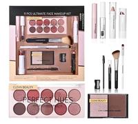 All-in-one Makeup Set for Women, Portable Make Up Set for Daily,Party Wedding with Versatile Make Up Palette,Makeup Gift Kit for Women Include Eyeshadow Lipstick Concealer Brush Eyeliner Mascara(11pc)