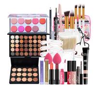 All-in-one Makeup Set Gift Surprise, Full Makeup Kit for Women Cosmetic Essential Starter Bundle Include Eyeshadow Palette Lipstick Concealer Face Powder Lipgloss Brush