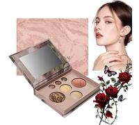 All-in-one Makeup Set,Multi-Functional Makeup Palette Gift Set,Baked Full Face Makeup Palette with Mirror,Makeup Kit for Women,Full Face Makeup Starter Kit with Bronzer,Blush,Highlighter,Eyeshadow