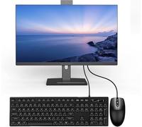 All-in-One PC 27inch Desktop Computer PC Rotatable Screen With Core i7(Up to 3.20Ghz)512GB SSD 16GB RAM Front Webcam,All-in-one Computer Supporting Dual-band WiFi 2.4G/5.2G Bluetooth 4.2, Black