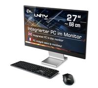 All-in-One PC CSL Unity U27 Windows 11 Home - Powerful AIO, 27 Inch Full HD IPS Display, Intel Core i5-1235U CPU 4400MHz Turbo, 1000GB M.2 SSD, 16GB DDR5-RAM, USB 3.2, BT 5.2, AX WLAN