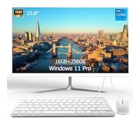 All-in-One PC - Windows 11 Pro, Intel Core i5, 16GB,256GB,Integrated Graphics, 23.8" Full HD 1920 * 1080, QWERTY-Keyboard and Mouse,Wi-Fi 6, USB-C,Bluetooth,HDMI