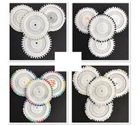 All In One Pearl Hijab Scarf Pins Safety Pin Wheel Craft Tailor Sewing Hat (Black)