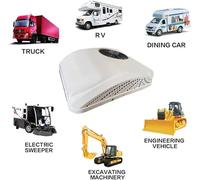 All-in-One Rooftop RV Air Conditioner - with Automatic Swing Louvers, Built-in Reading Light, Auto Constant Temperature & Low Voltage Protection| for Buses, Trucks, Campers & Recreational Vehicles