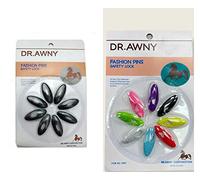 All in One Scarf Pins Pearl Hijab Scarf Safety Fashion Tailor Sewing Pin Snag Free Plastic (Black)