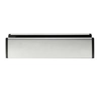 All in one Sleeved Letterbox Plate 260 x 47mm Aperture Polished Steel