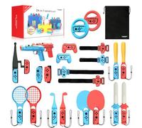 All-in-One Switch Sports Accessories Bundle (24 Items) - with Storage Bag Compatible with Nintendo Switch/OLED Joy-con, More Than 12+ Switch Sports Games Experience, Double Player, Family Gatherings