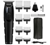 All in One Trimmer, Full Hair, Beard, Ears, Nose & Body Grooming, Powerful Lithium Battery, Washable Heads & Wide T-Blade Head for Wide Trimming, 0.5mm to 25mm Length Clipping, 210 Minutes of Charge