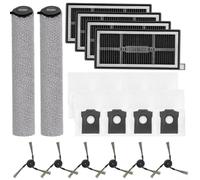 All In One Upgrade Kit For Mova S70 Roller S70 Ultra Roller Or S70 Pro Roller Including Robust Main Brush Extra Side Brushes Advanced Hepa Filters Reusable Mop Rollers And Spacious Dust Bags(B)