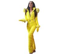 All In One Women's Winter Outdoor Sports Jumpsuit - Warm Collar Zipper Ski Suit for Women's Snowboard & Skiing Sets