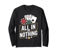 All in Or Nothing Poker Table Sunset Long Sleeve T-Shirt