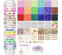 All-Inclusive Arts and Crafts Clay Bracelet Making Kit Friendship Beads for Jewelry Perfect Creative Ideal Enthusiasts