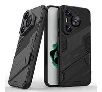 All-inclusive Mobile Phone Case for Huawei Pura70 Pro/Pura 70 PRO/Pura 70 Pro+/Pura70 Ultra, Punk Armor Type Bracket Anti-fall Protective Cover,PURA 70pro,Black