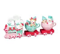 All Is Bright Candy Cane Train 38cm - Perfect For Popping Onto Your Mantelpiece, Sideboard, Or Accent Table For A Charming Feature This Christmastime - Colour: Multicolour