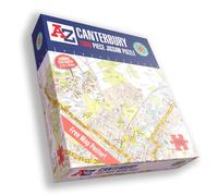 All jigsaw Puzzles A-Z Map of Canterbury 1000 Piece Jigsaw All jigsaw Puzzles Multicolor