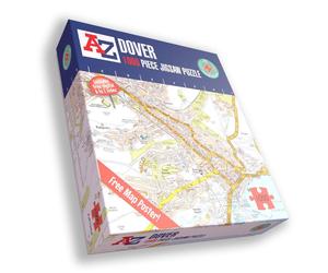 All jigsaw Puzzles A-Z Map of Dover 1000 Piece Jigsaw All jigsaw Puzzles Multicolor